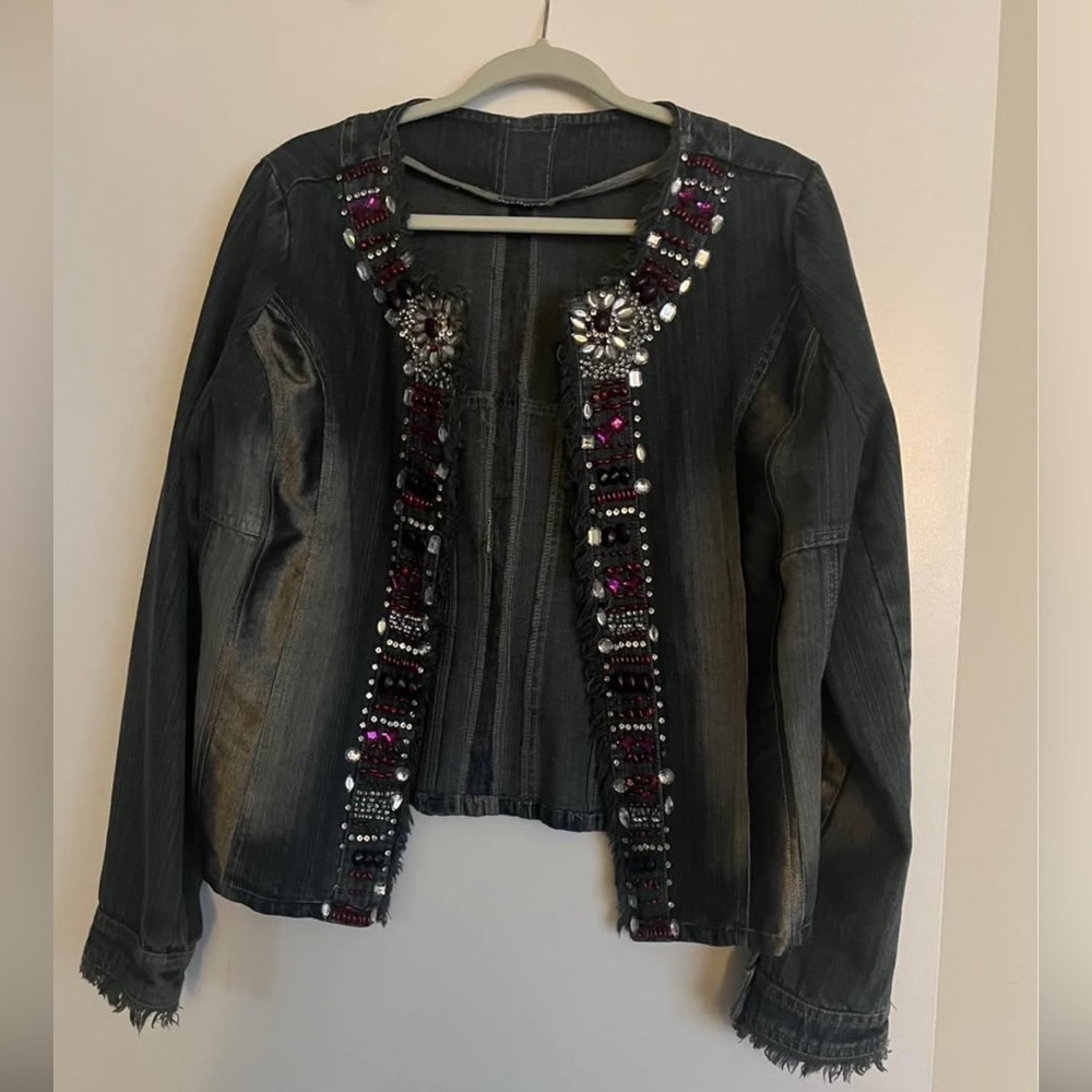 Metro Womens Sz Large Denim Jacket